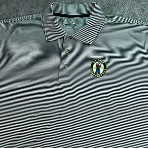 Putterboy Polo Shirt Mens XL Striped US Open Pinehurst No 2 Performance *STAINS